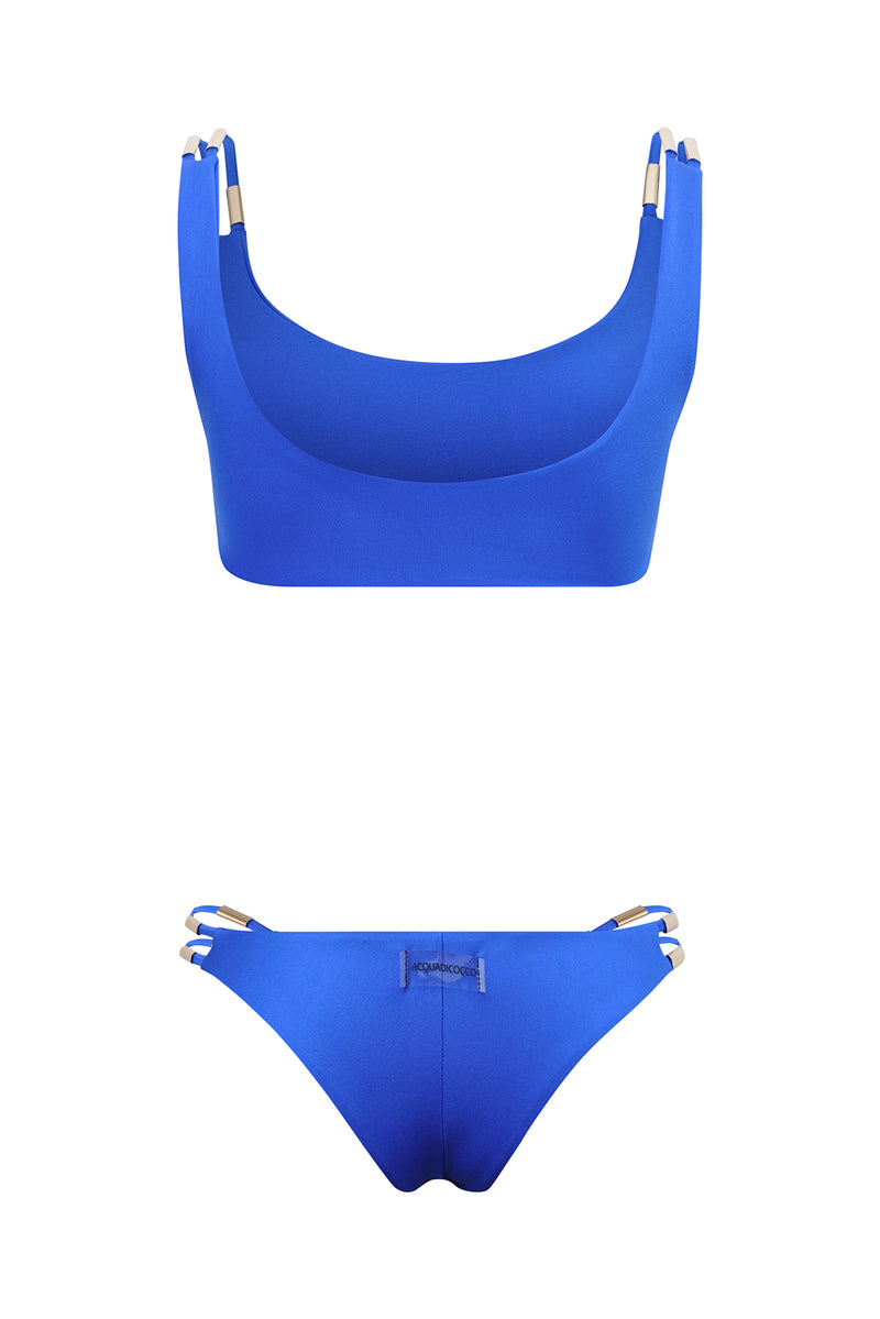 Acquadicocco Bustier Bikini "Blue Lux", Rückseite